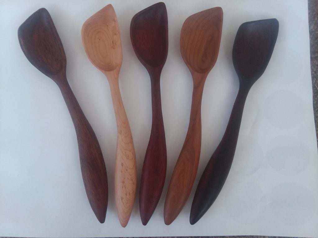 Morel Wood Carving Right-Handed Spoons