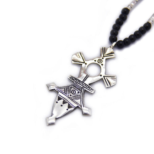 Tuareg Iferwane Cross Necklace -- Elhadji Koumama (Inadan, Agadez, Niger)