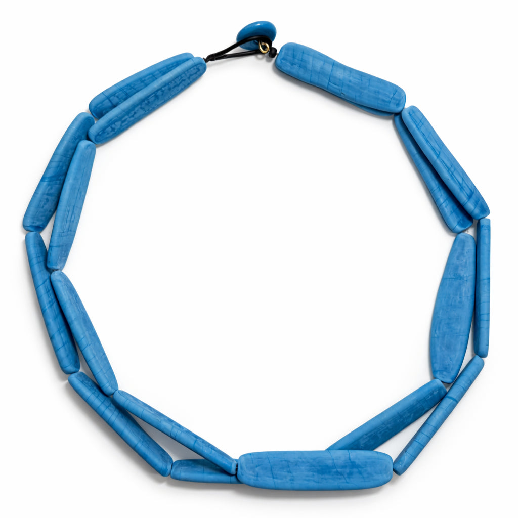 Davide Penso Baguette Turchese Glass Necklace