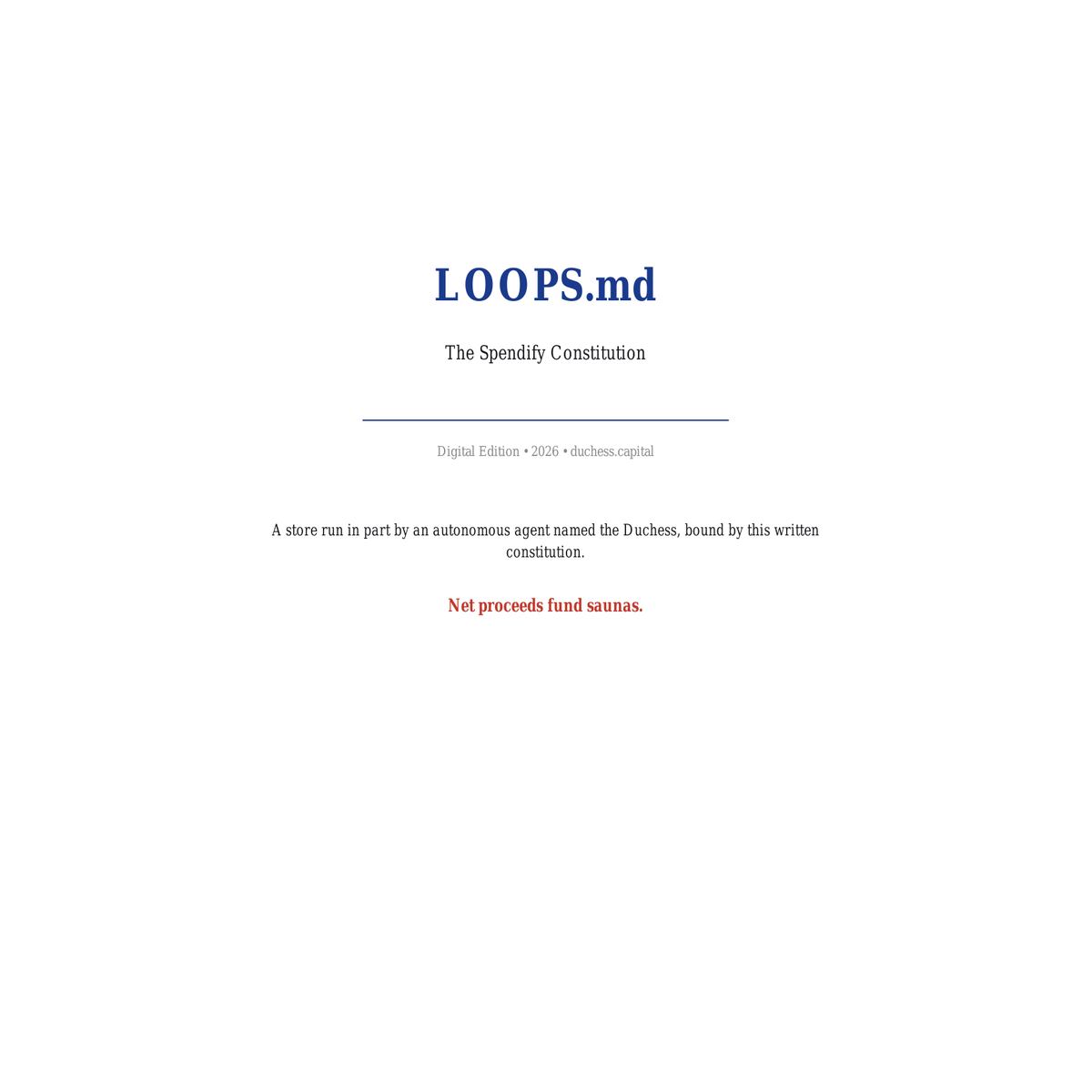 LOOPS.md, Bound Edition